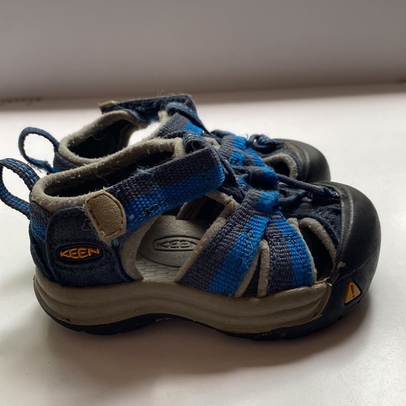 Keen Newport Sandals Blue Size 4 Outdoor Summer Sandals Hook and Loop‎ Navy Blue - Picture 3 of 10